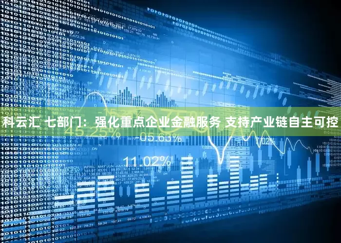 科云汇 七部门：强化重点企业金融服务 支持产业链自主可控