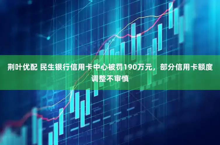 荆叶优配 民生银行信用卡中心被罚190万元，部分信用卡额度调整不审慎